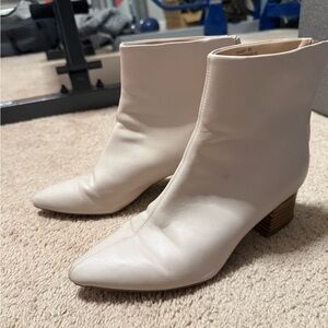 Chic Cream Ankle Booties